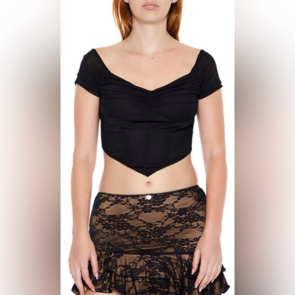 Forever 21 Black Crop Top